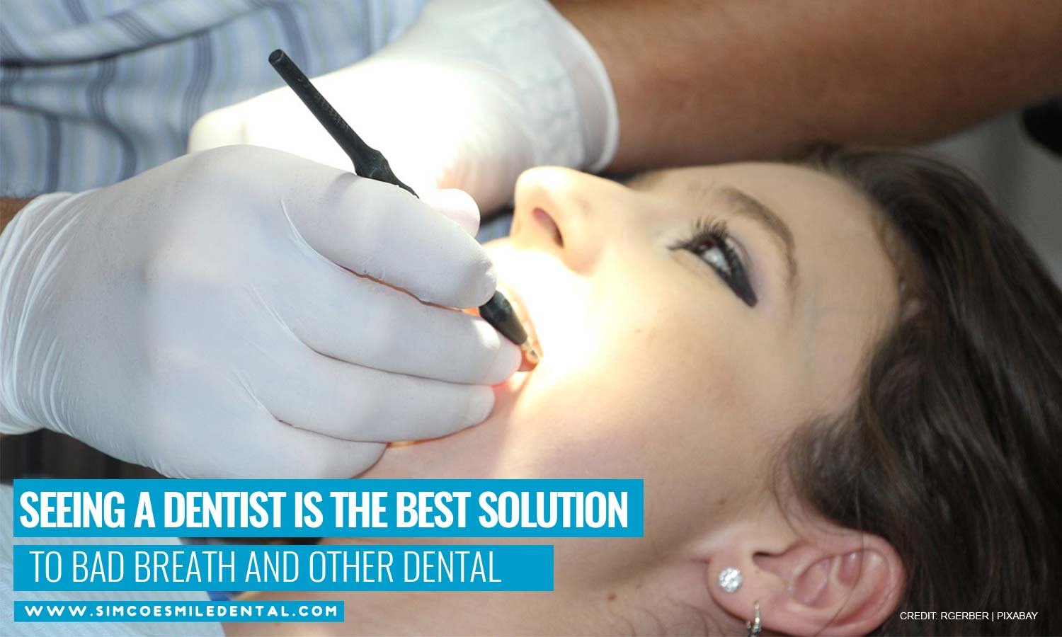 Seeing a dentist is the best solution to bad breath and other dental conditions