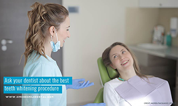 Ask your dentist about the best teeth whitening procedure